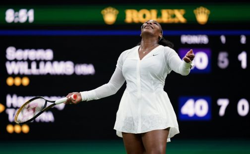 Serena Williams in action