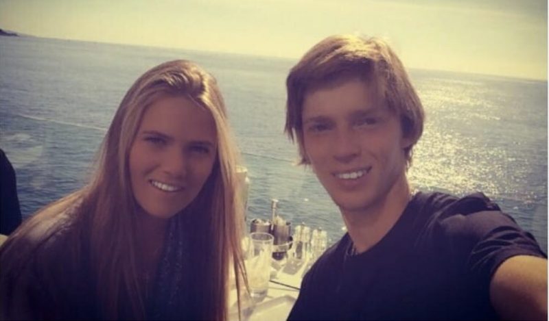 Who is Andrey Rublev's girlfriend Anastasija Homutova
