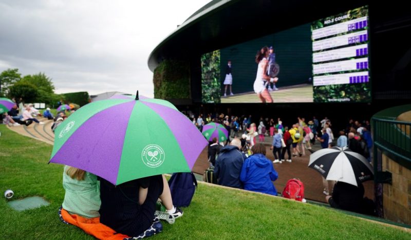 Wimbledon rain