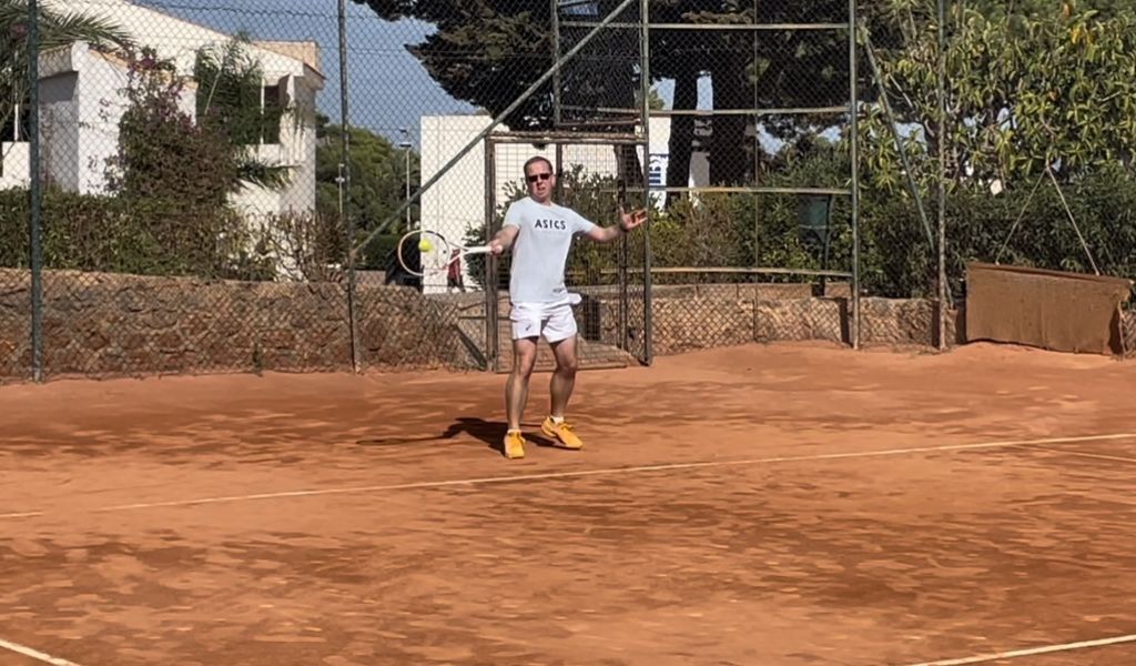 Tennis365's Kevin Palmer at La Manga's Racquets Club