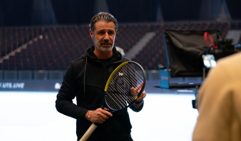 Patrick Mouratoglou was on court coach