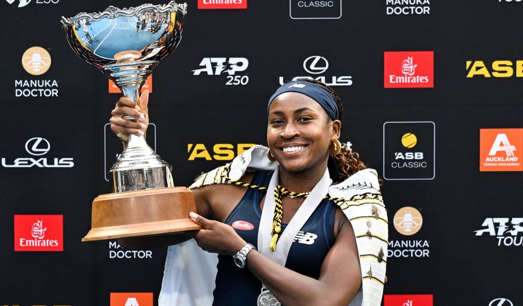 Coco Gauff wins in Auckland again