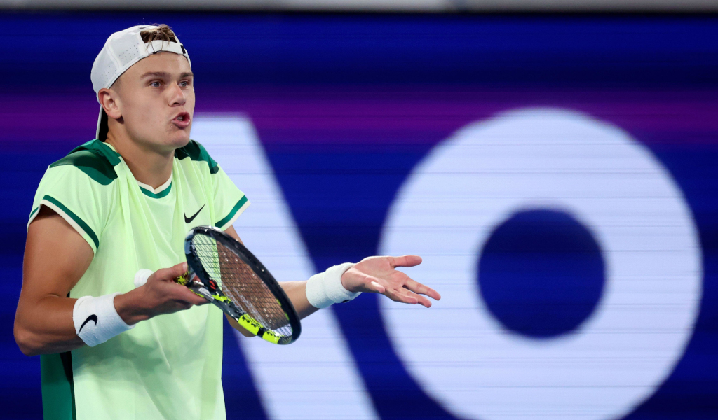 A frustrated Holger Rune