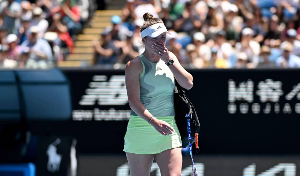 Elina Svitolina emotional Aus Open