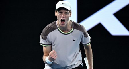 A delighted Jannik Sinner