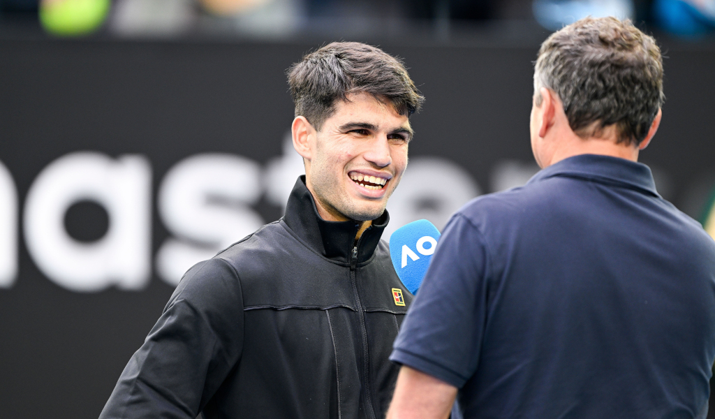 Carlos Alcaraz on-court interview