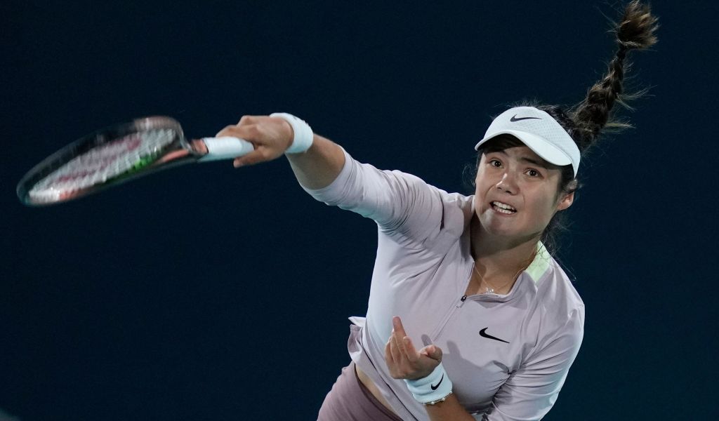 Emma Raducanu at the Abu Dhabi Open