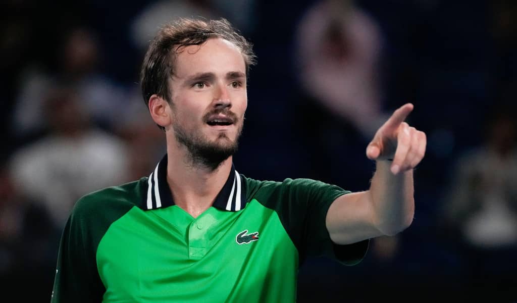 Daniil Medvedev during a match