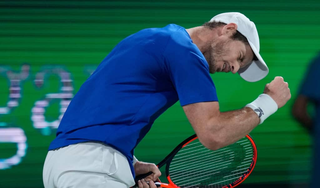 Andy Murray emotional reaction Dubai