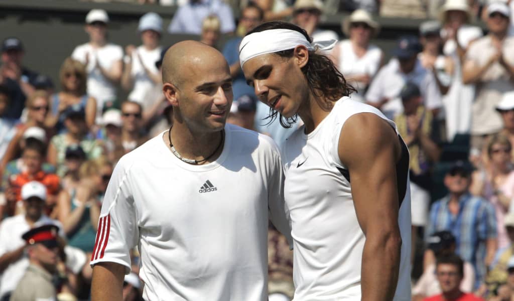Andre Agassi and Rafael Nadal