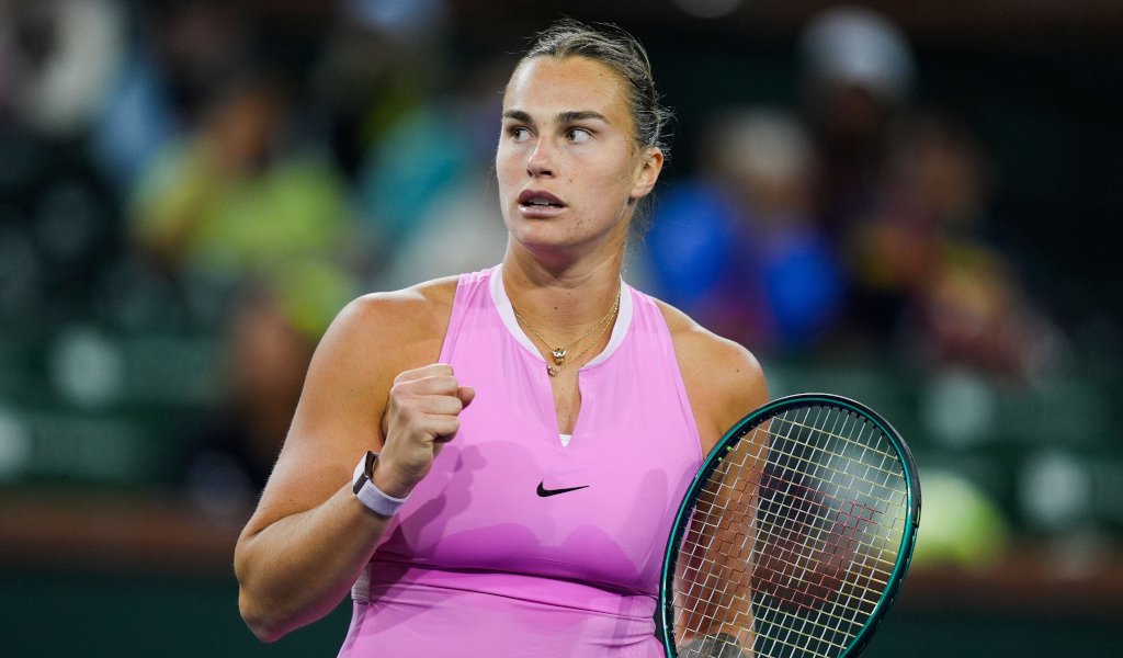 Aryna Sabalenka fist pump