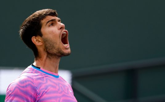A delighted Carlos Alcaraz
