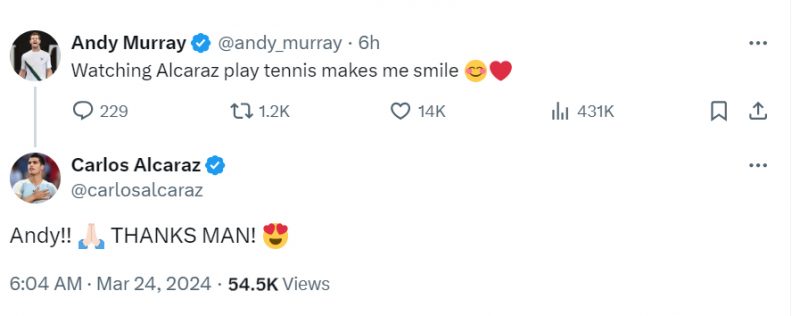 Andy Murray X Carlos Alcaraz