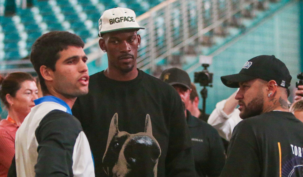 Carlos Alcaraz NBA player Jimmy Butler and footballer Neymar
