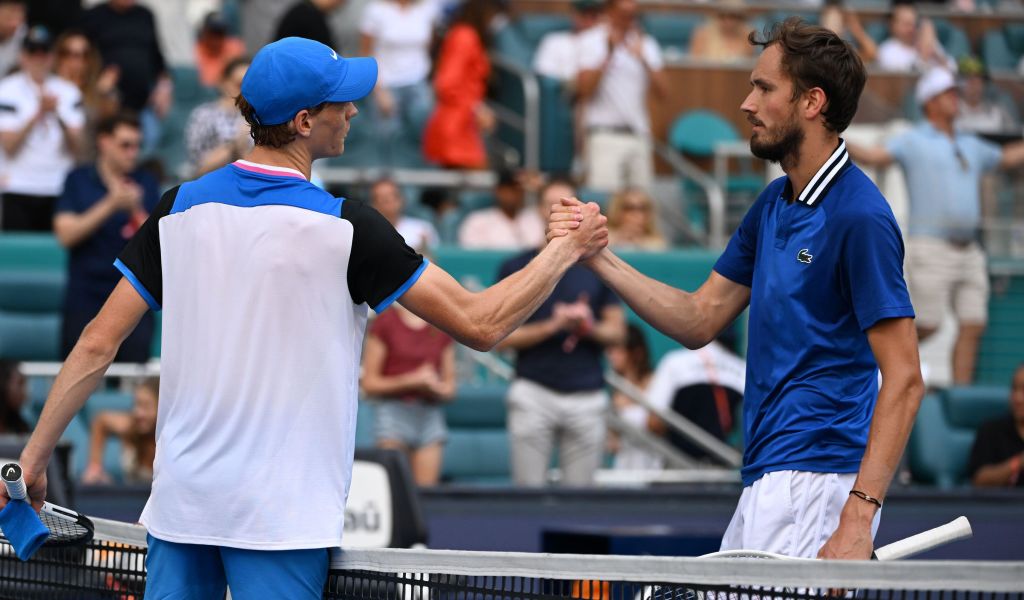 Jannik Sinner beat Daniil Medvedev at the Miami Open