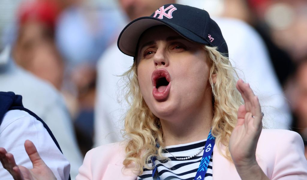 Actress Rebel Wilson at the Australian Open