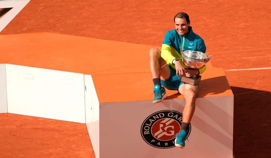 Rafael Nadal on Court Philippe Chatrier