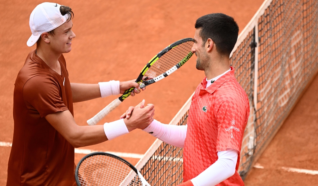 Holger Rune and Novak Djokovic are frequent practice partners