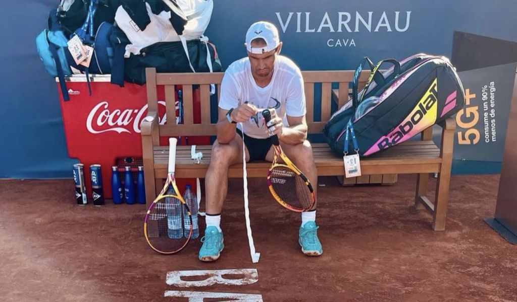 Rafael Nadal preparing in Barcelona
