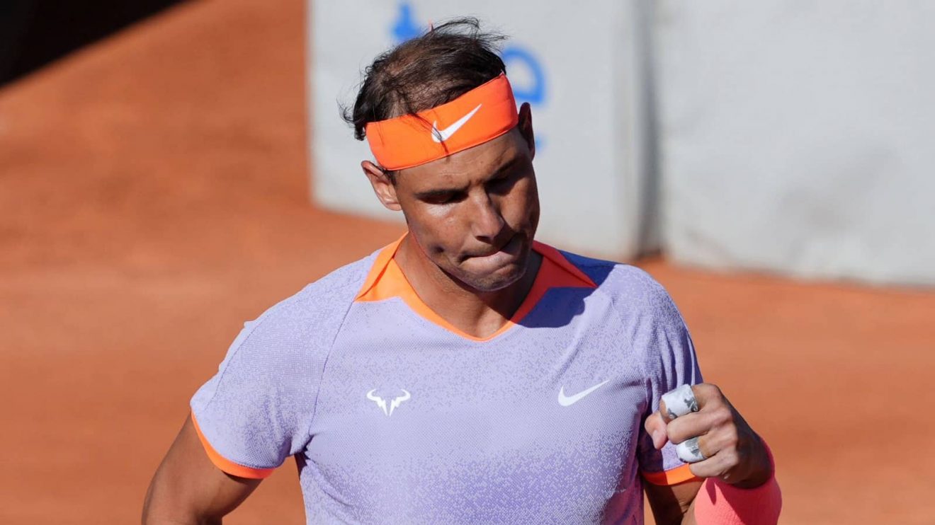 Rafael Nadal celebrates Barcelona Open 2024