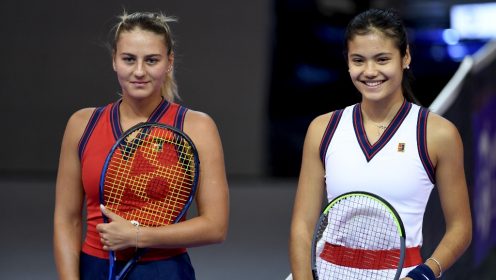 Marta Kostyuk and Emma Raducanu