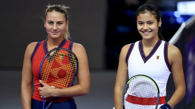 Marta Kostyuk and Emma Raducanu