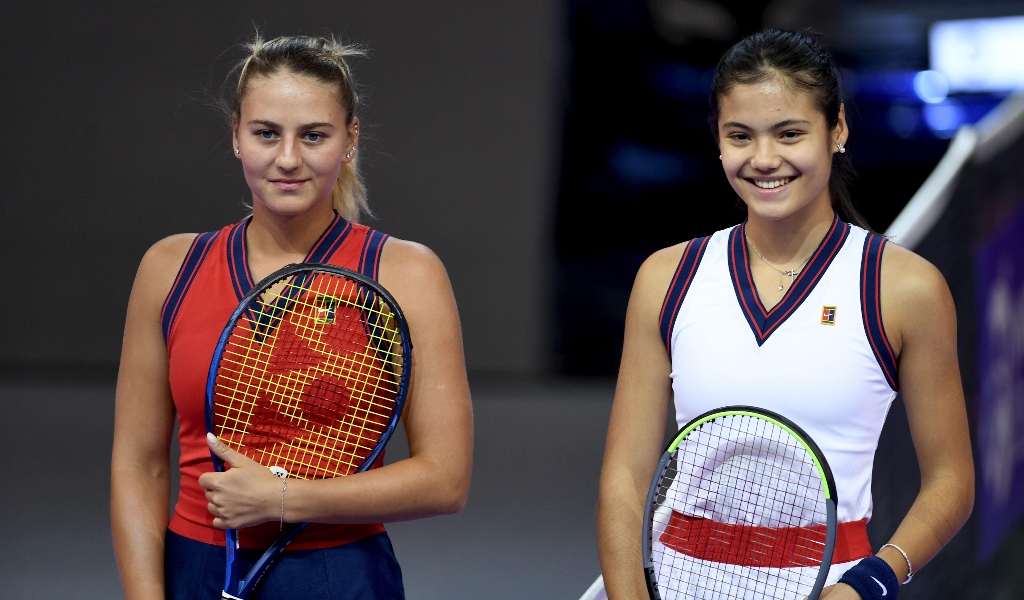 Marta Kostyuk and Emma Raducanu
