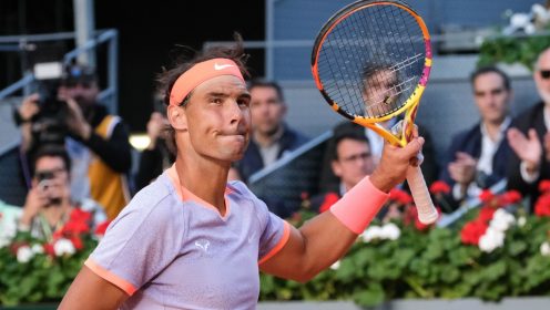 A happy Rafael Nadal
