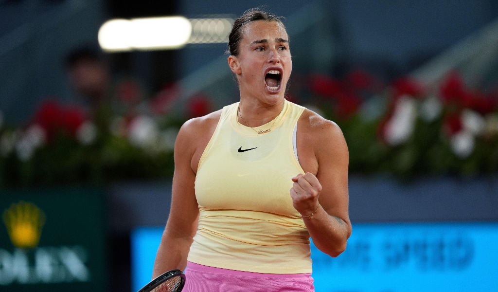 Aryna Sabalenka at the Madrid Open