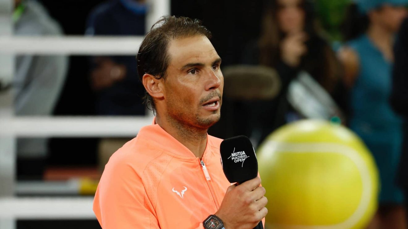 Madrid, Spain. 30th Apr, 2024. Rafael Nadal (SPA) vs Jiri Lehecka (RCH) during Mutua Madrid Open Masters Series Madrid 2024 in Madrid on Tuesday, 30 April 2024