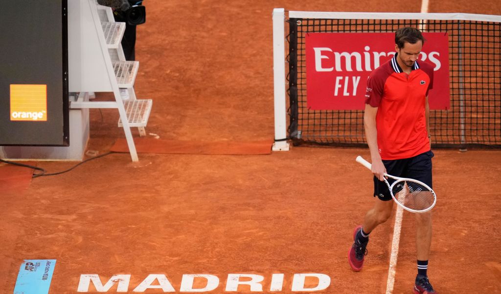 Daniil Medvedev had to pull out of the Madrid Open