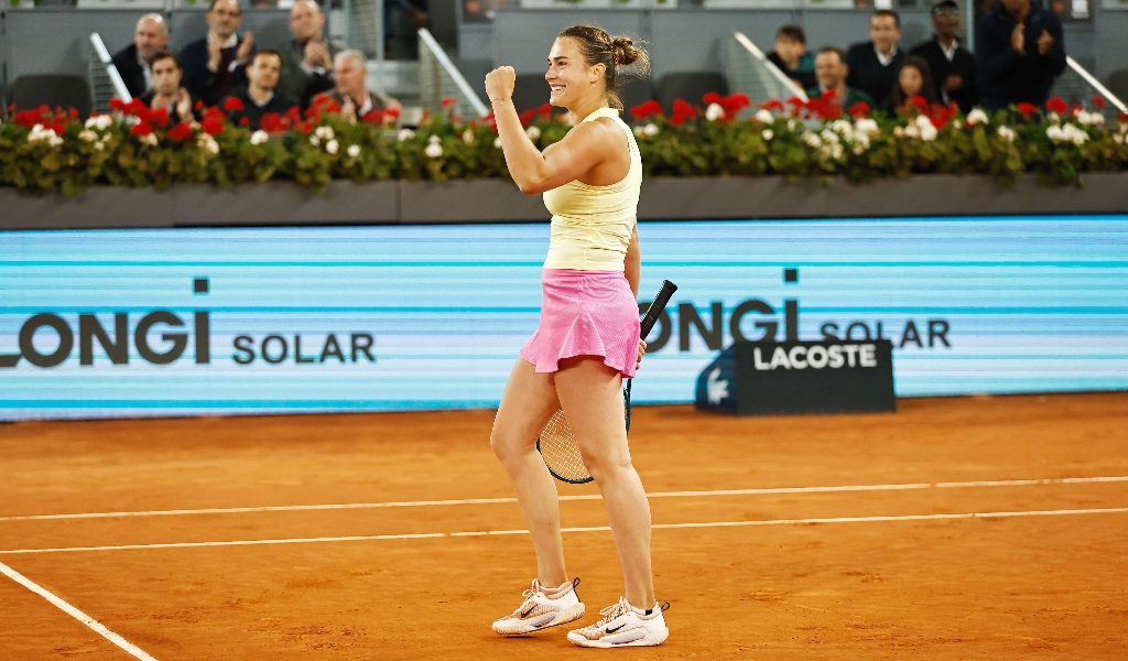 Aryna Sabalenka reaches the Madrid Open final