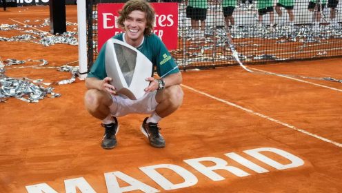 Andrey Rublev won the Madrid Open