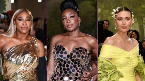 Serena Williams, Venus Williams, Maria Sharapova at the Met Gala
