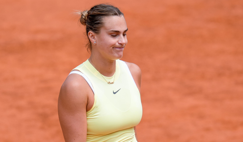 Aryna Sabalenka in action