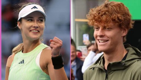 Jannik Sinner and Anna Kalinskaya