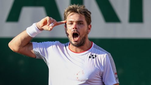 Stan Wawrinka during a match