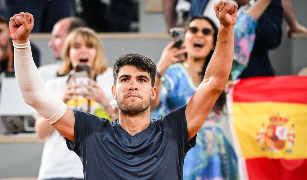 Carlos Alcaraz at the 2024 French Open