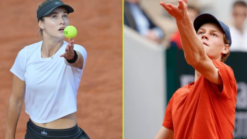 Jannik Sinner and Anna Kalinskaya
