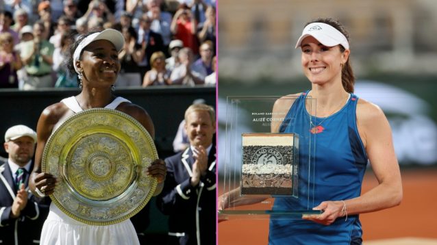 Venus Williams and Alize Cornet