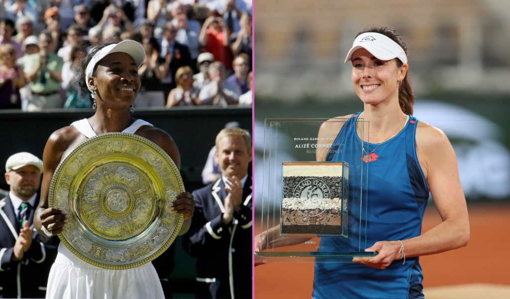 Venus Williams and Alize Cornet