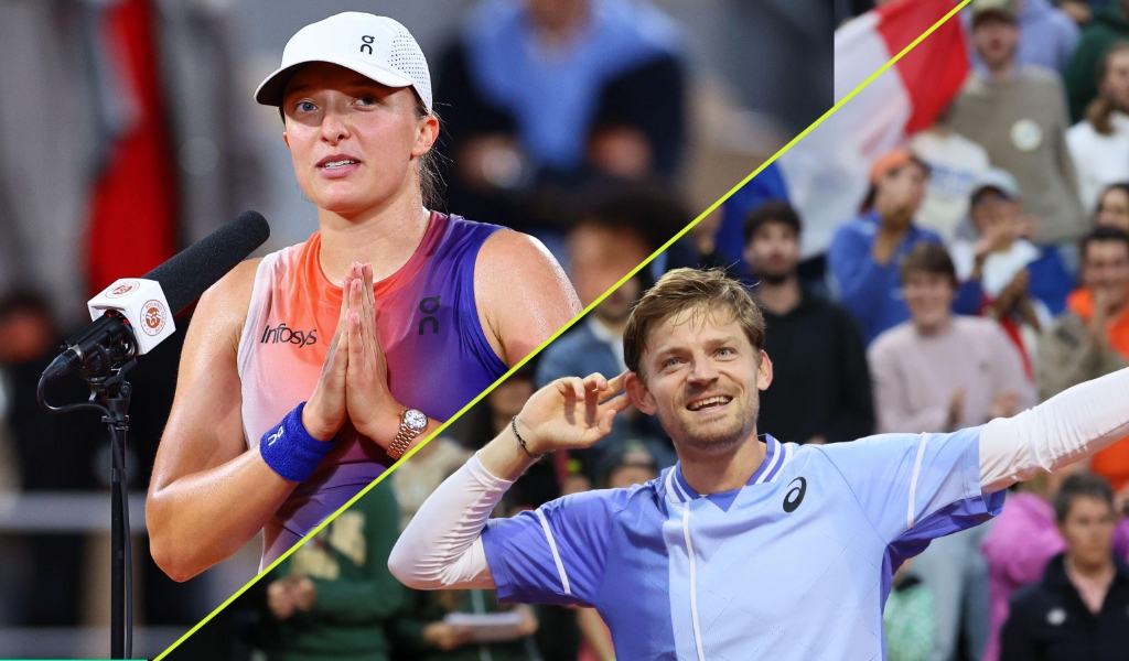 Iga Swiatek and David Goffin