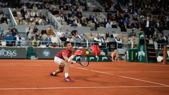 Novak Djokovic at the French Open
