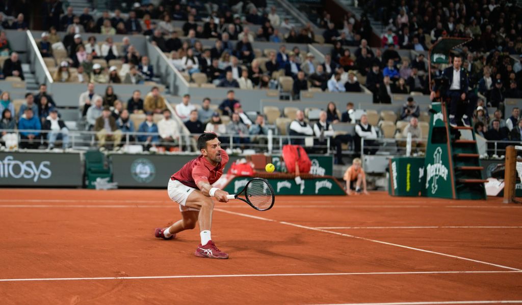 Novak Djokovic at the French Open