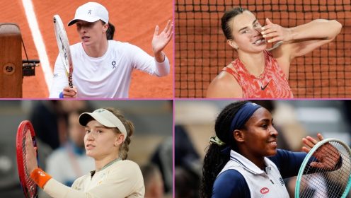 Swiatek, Sabalenka, Gauff, Rybakina