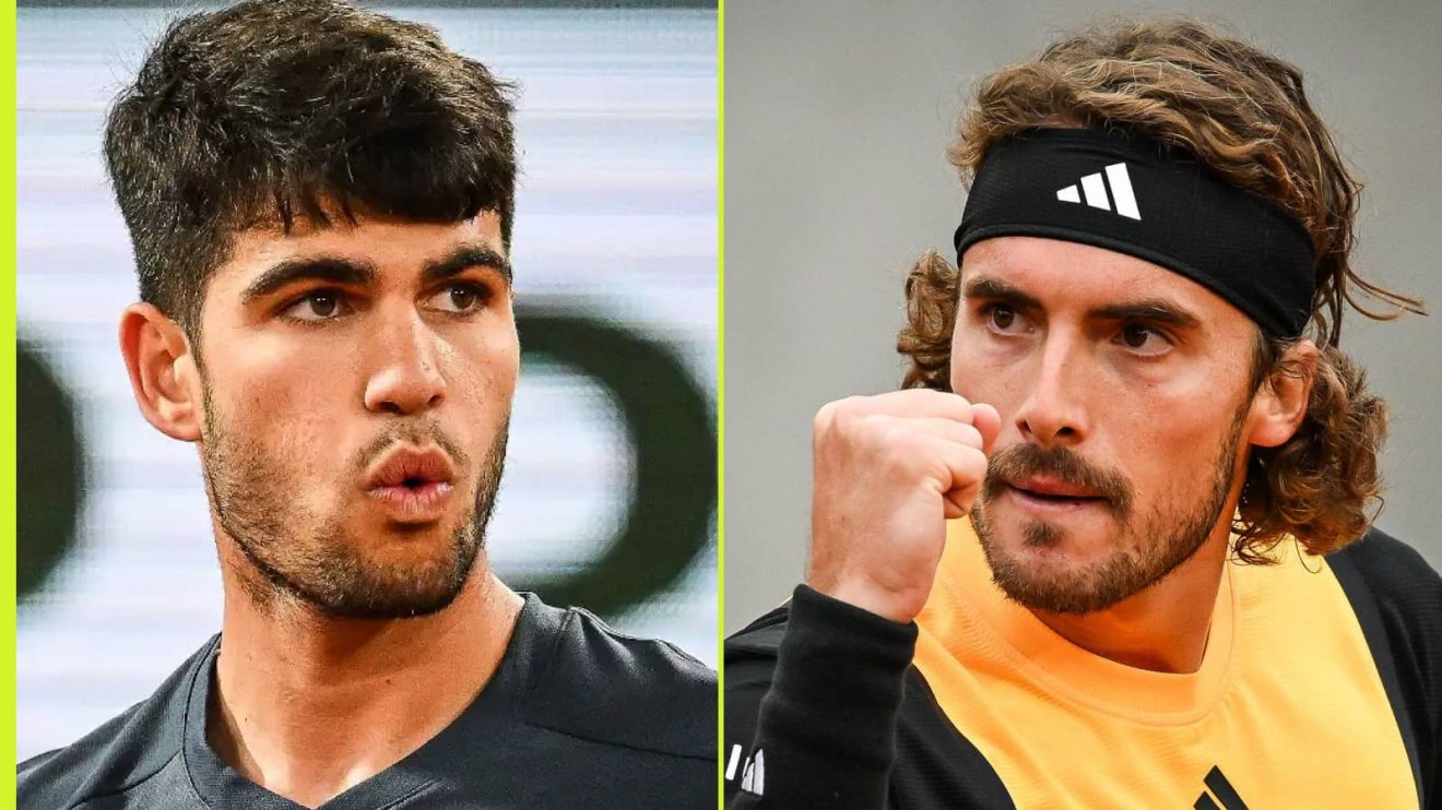Carlos Alcaraz and Stefanos Tsitsipas