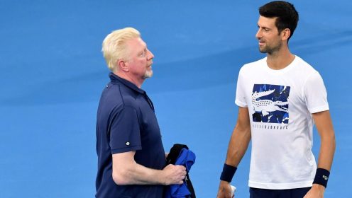 Novak Djokovic Boris Becker