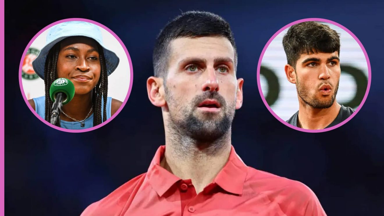 Coco Gauff, Carlos Alcaraz and Novak Djokovic