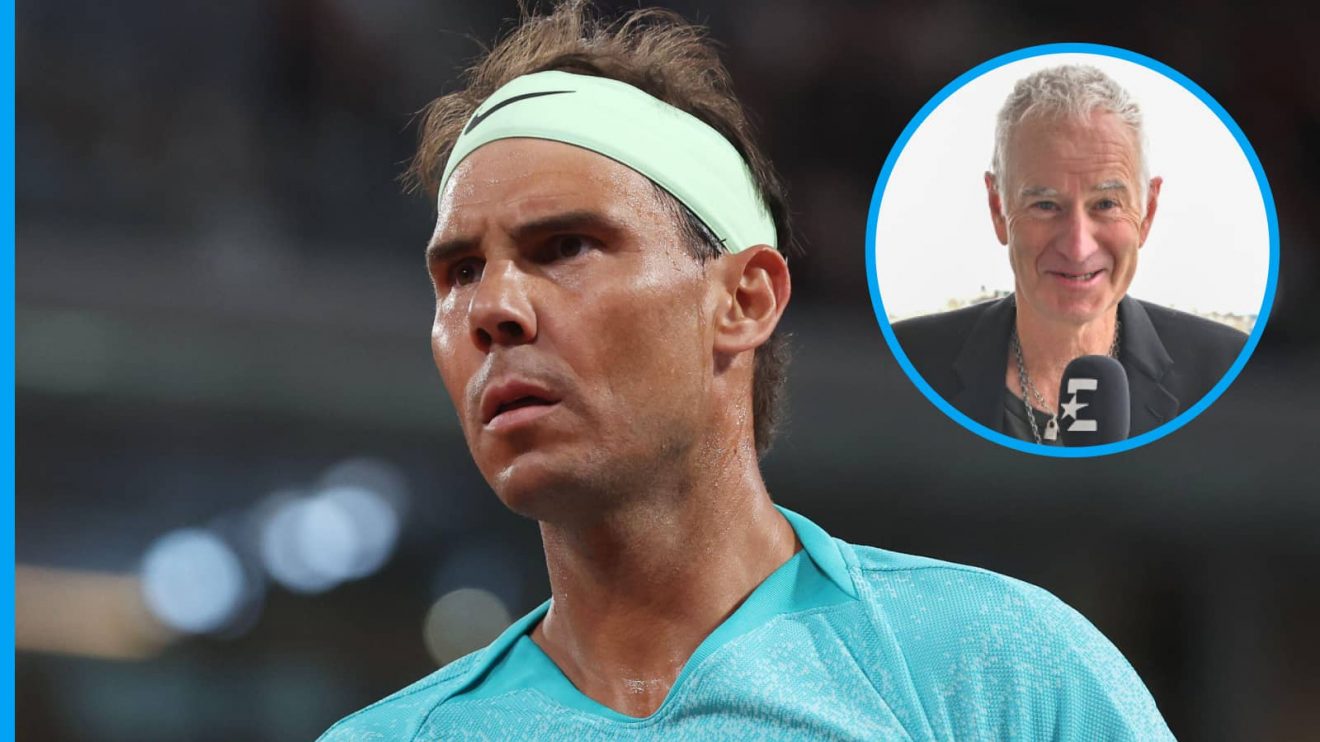 Rafael Nadal and John McEnroe