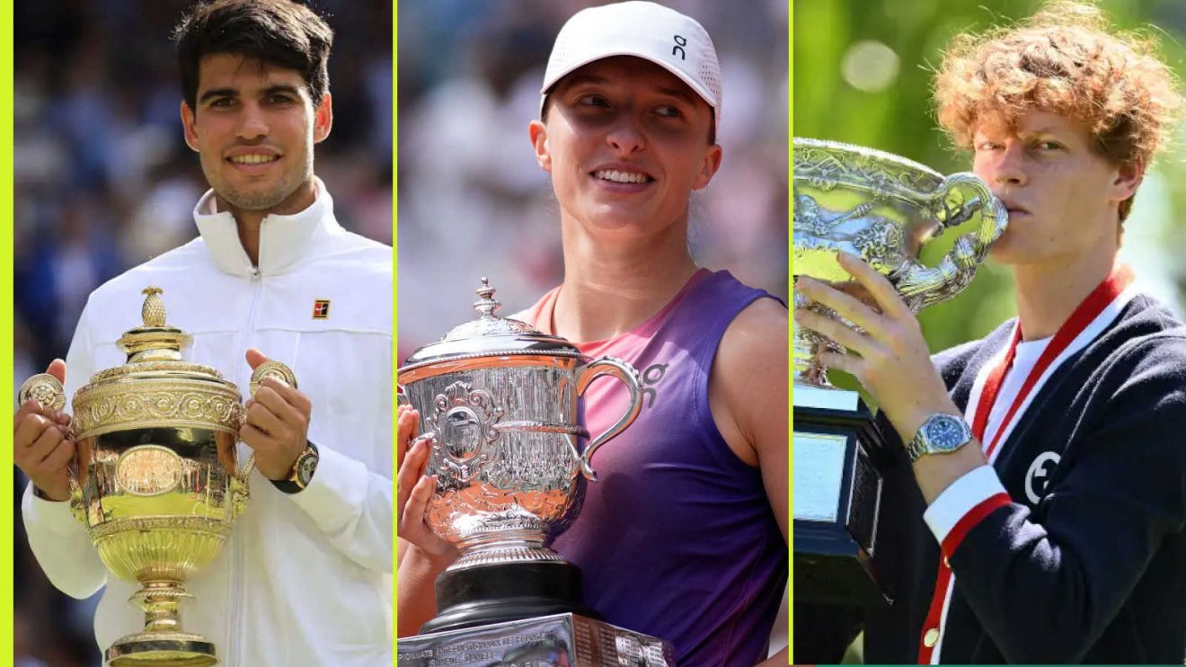 Carlos Alcaraz, Iga Swiatek and Jannik Sinner lead 2024 prize-money earnings list